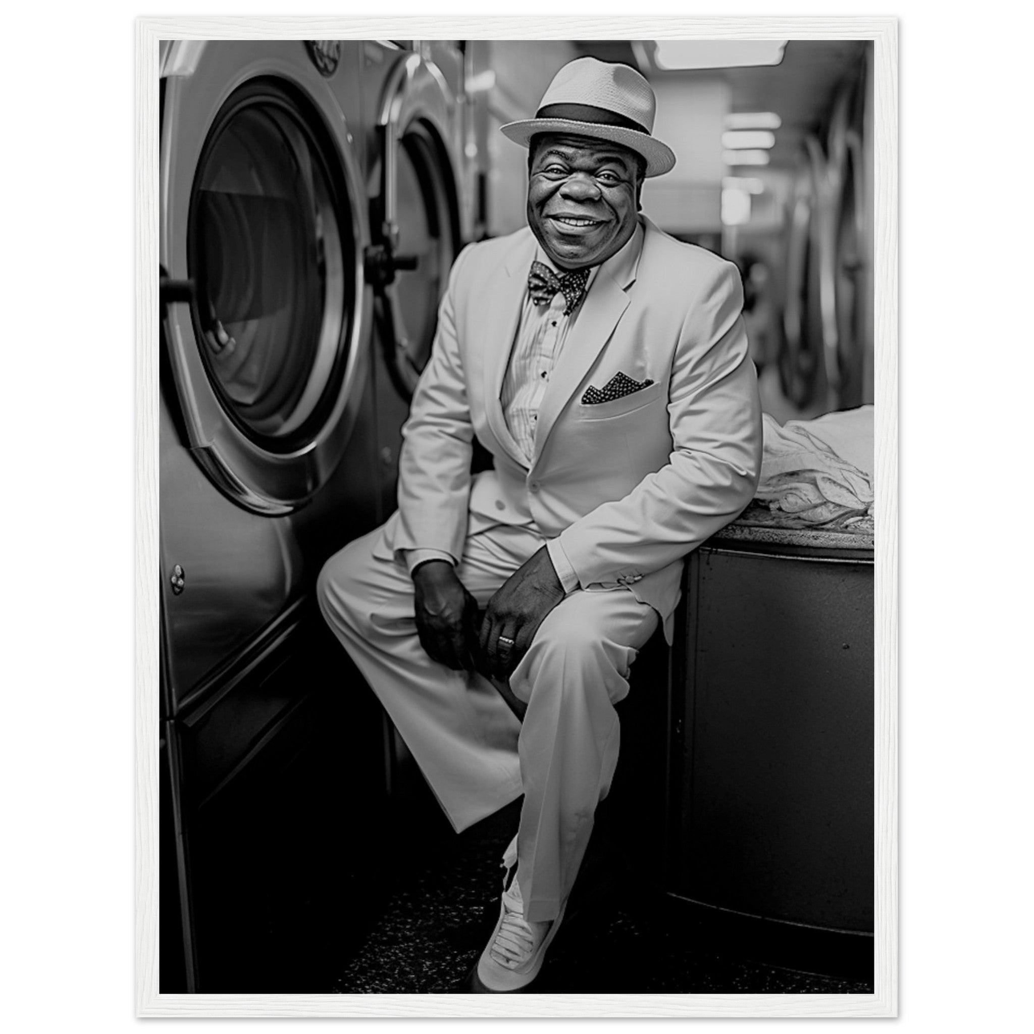 Laundry Day Louis Armstrong - Printree.ch AI, Andri Hofmann, Poster, Raumfahrt