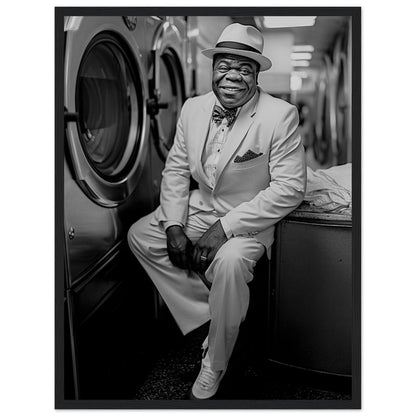 Laundry Day Louis Armstrong - Printree.ch AI, Andri Hofmann, Poster, Raumfahrt