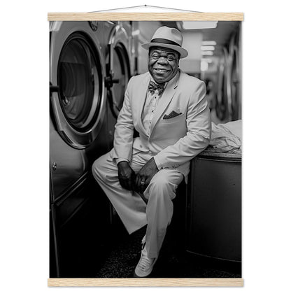 Laundry Day Louis Armstrong - Printree.ch AI, Andri Hofmann, Poster, Raumfahrt