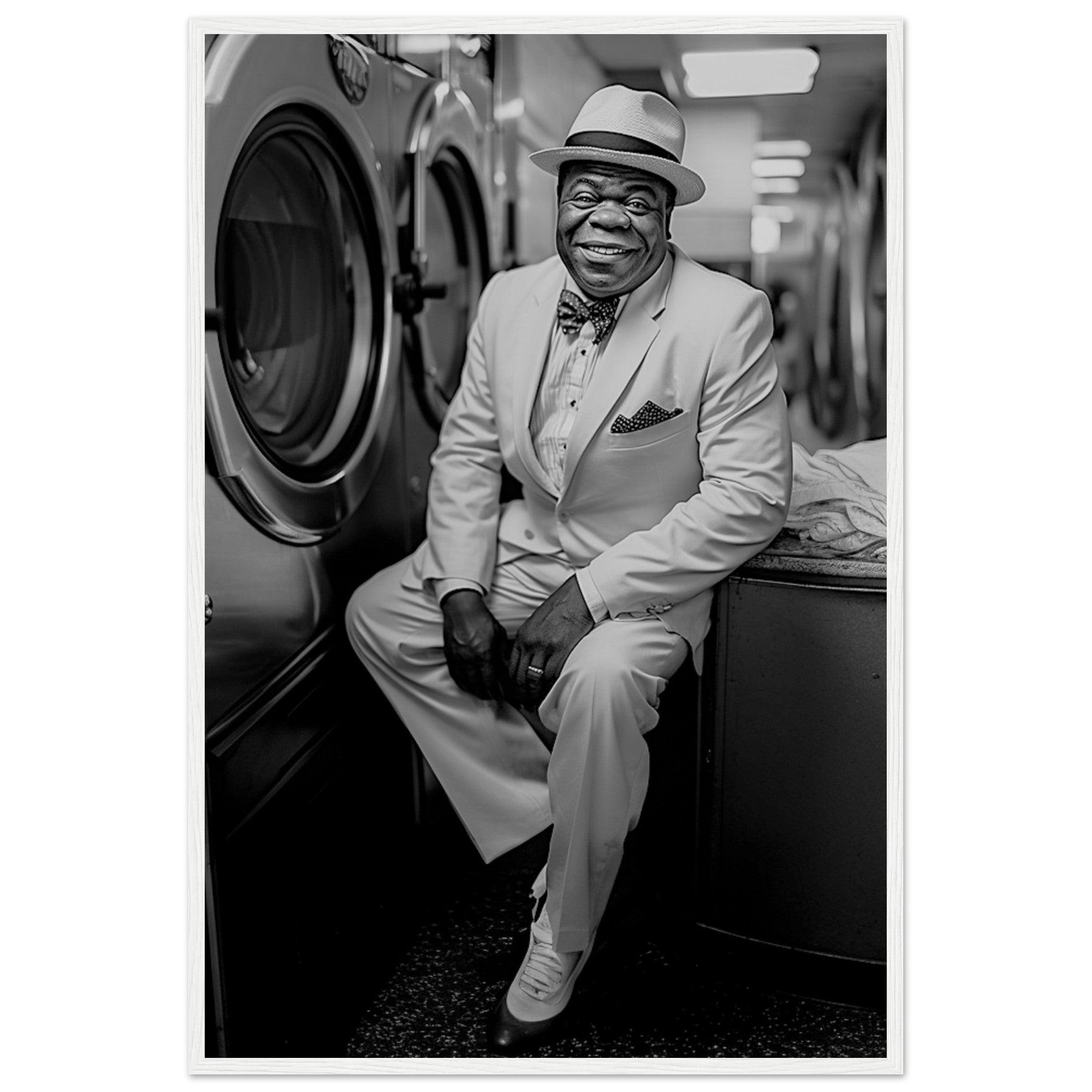 Laundry Day Louis Armstrong - Printree.ch AI, Andri Hofmann, Poster, Raumfahrt