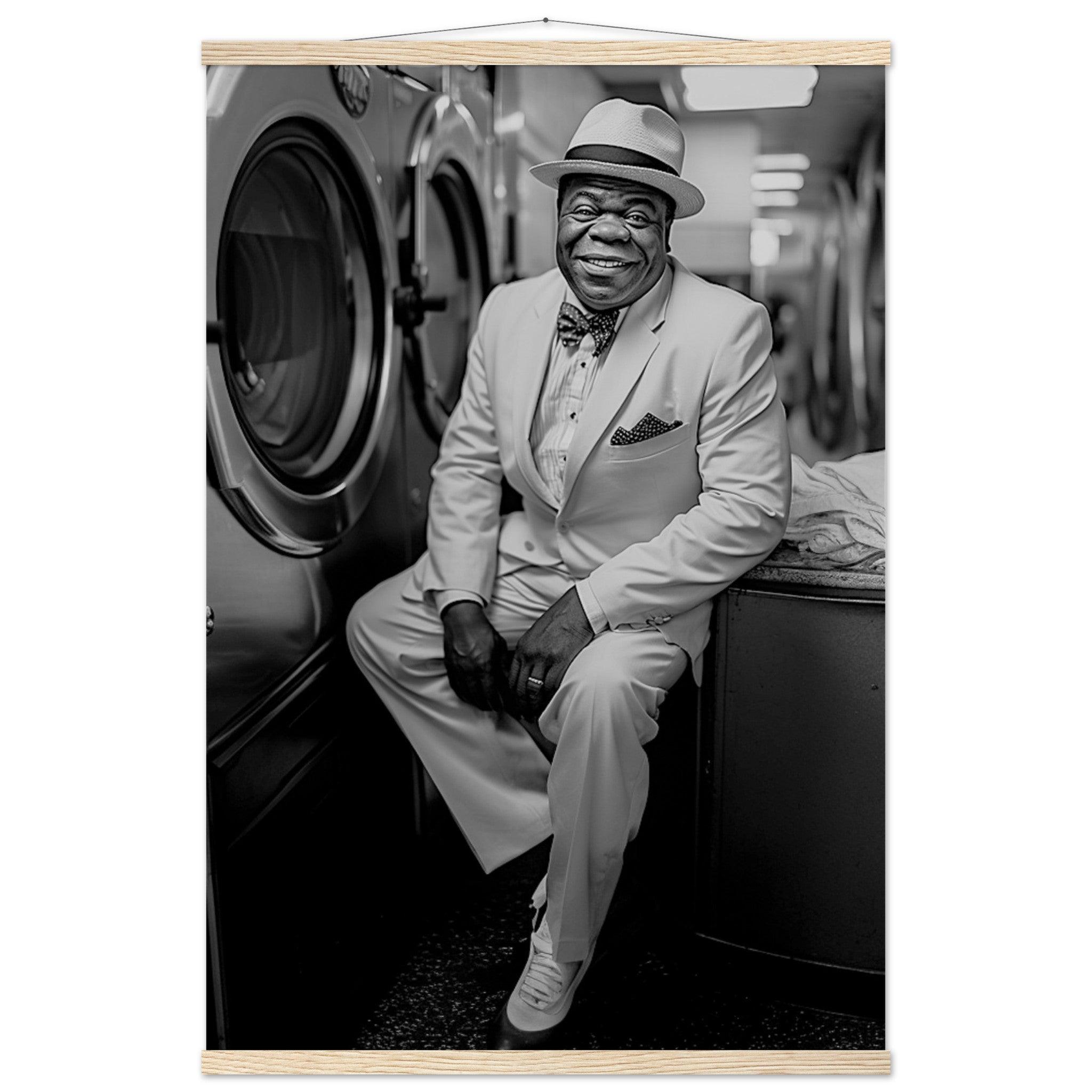 Laundry Day Louis Armstrong - Printree.ch AI, Andri Hofmann, Poster, Raumfahrt