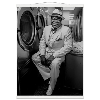 Laundry Day Louis Armstrong - Printree.ch AI, Andri Hofmann, Poster, Raumfahrt