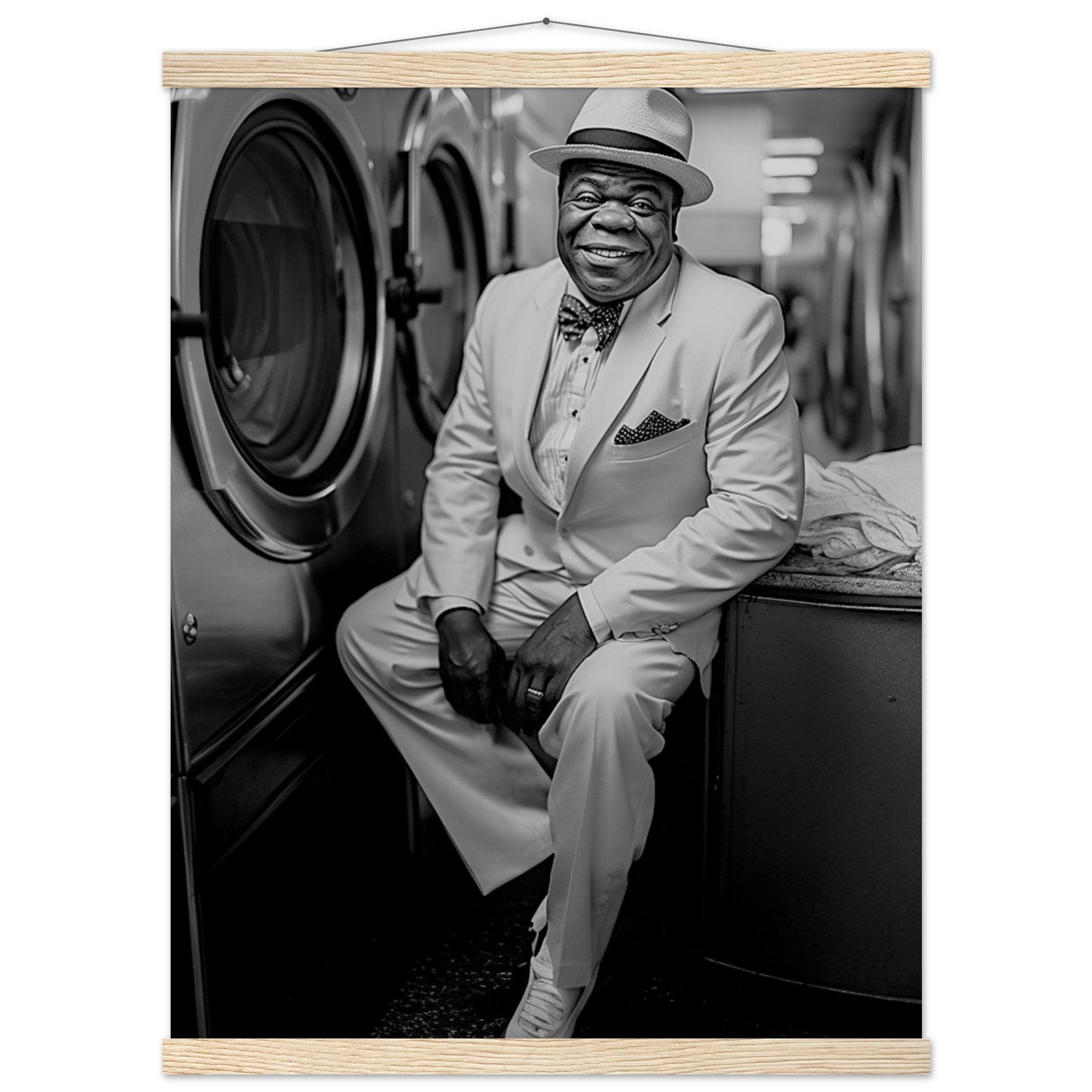 Laundry Day Louis Armstrong - Printree.ch AI, Andri Hofmann, Poster, Raumfahrt