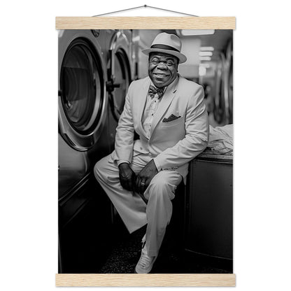 Laundry Day Louis Armstrong - Printree.ch AI, Andri Hofmann, Poster, Raumfahrt