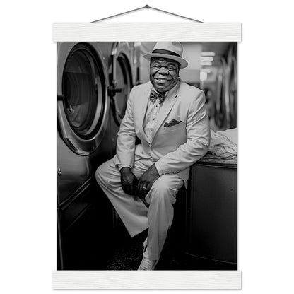 Laundry Day Louis Armstrong - Printree.ch AI, Andri Hofmann, Poster, Raumfahrt