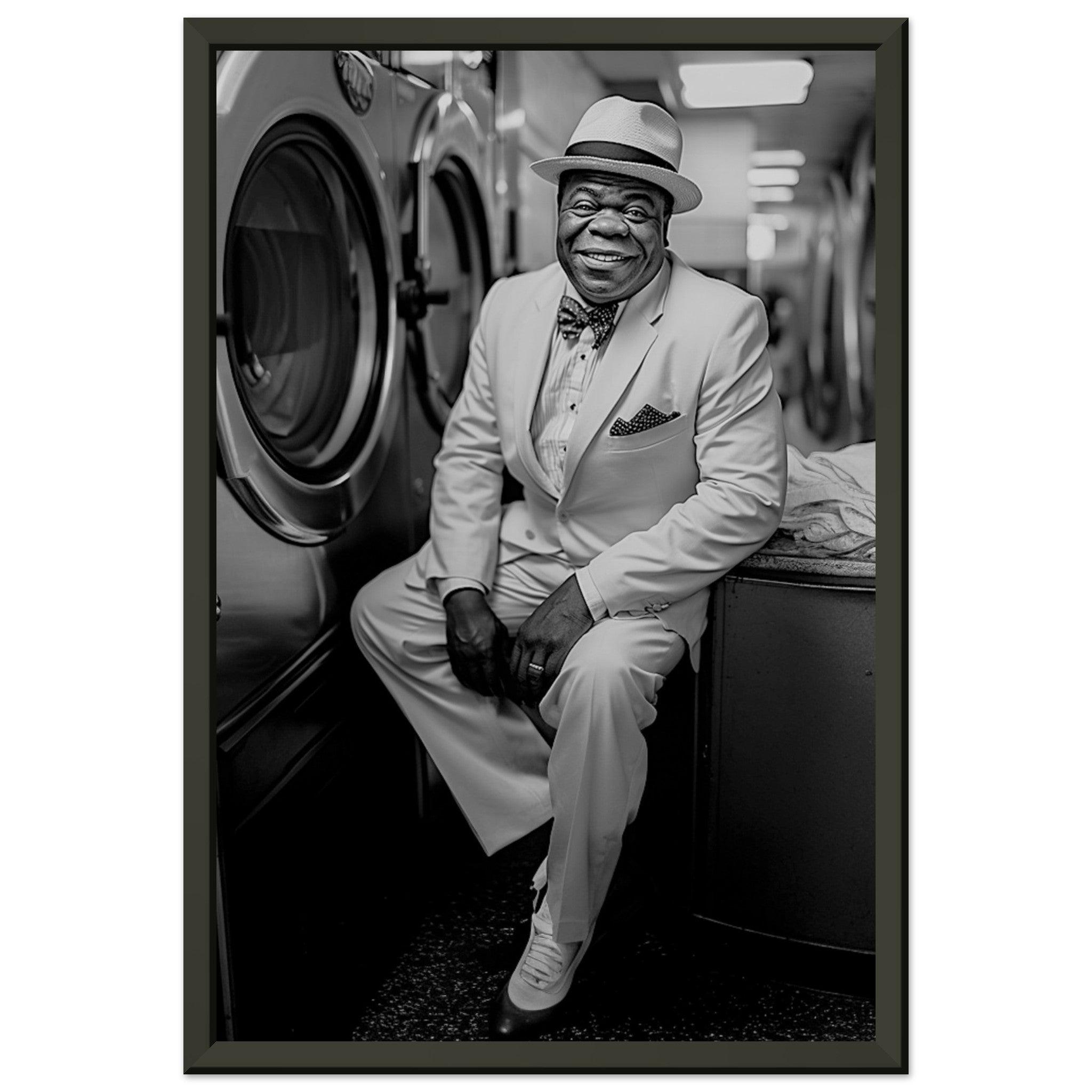 Laundry Day Louis Armstrong - Printree.ch AI, Andri Hofmann, Poster, Raumfahrt