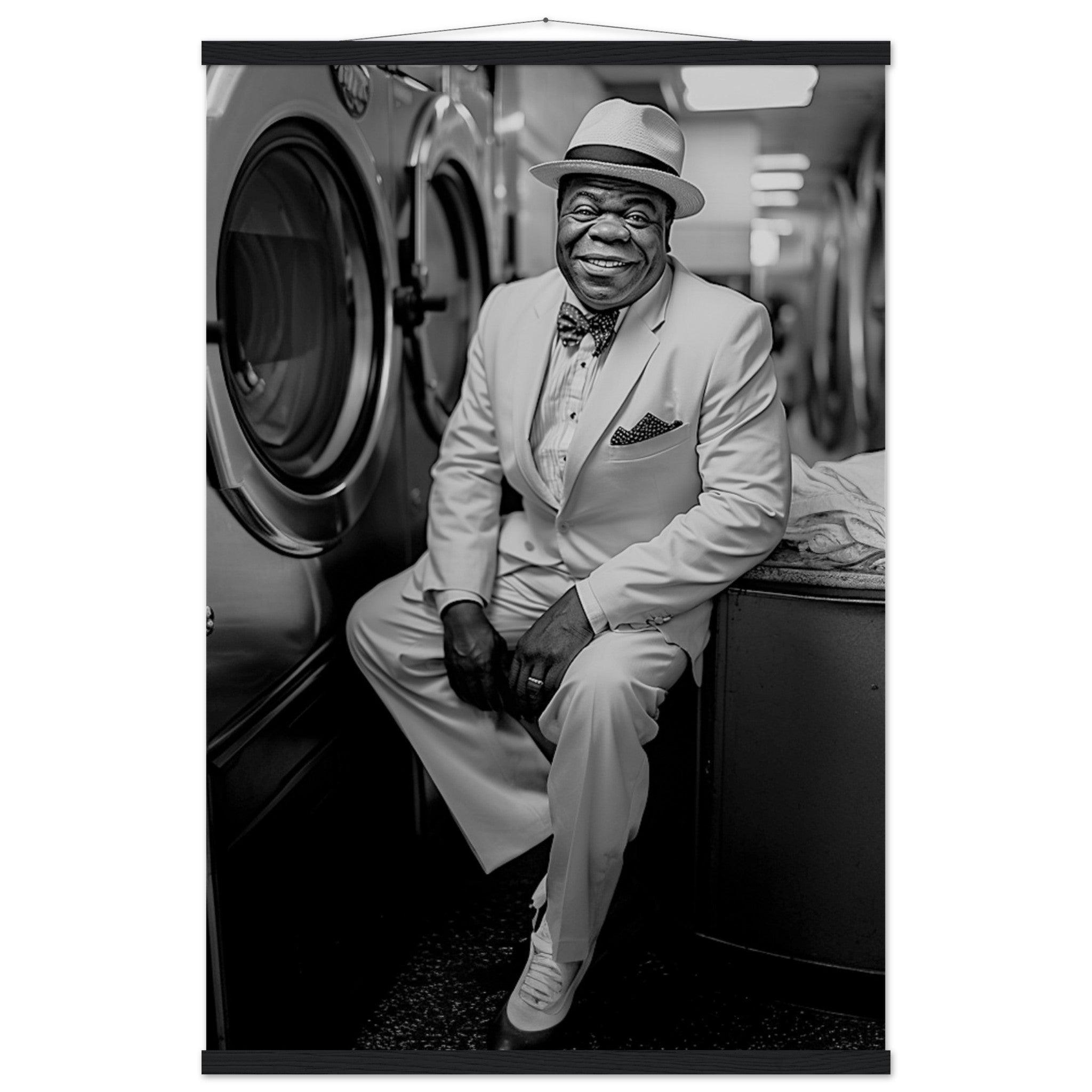 Laundry Day Louis Armstrong - Printree.ch AI, Andri Hofmann, Poster, Raumfahrt