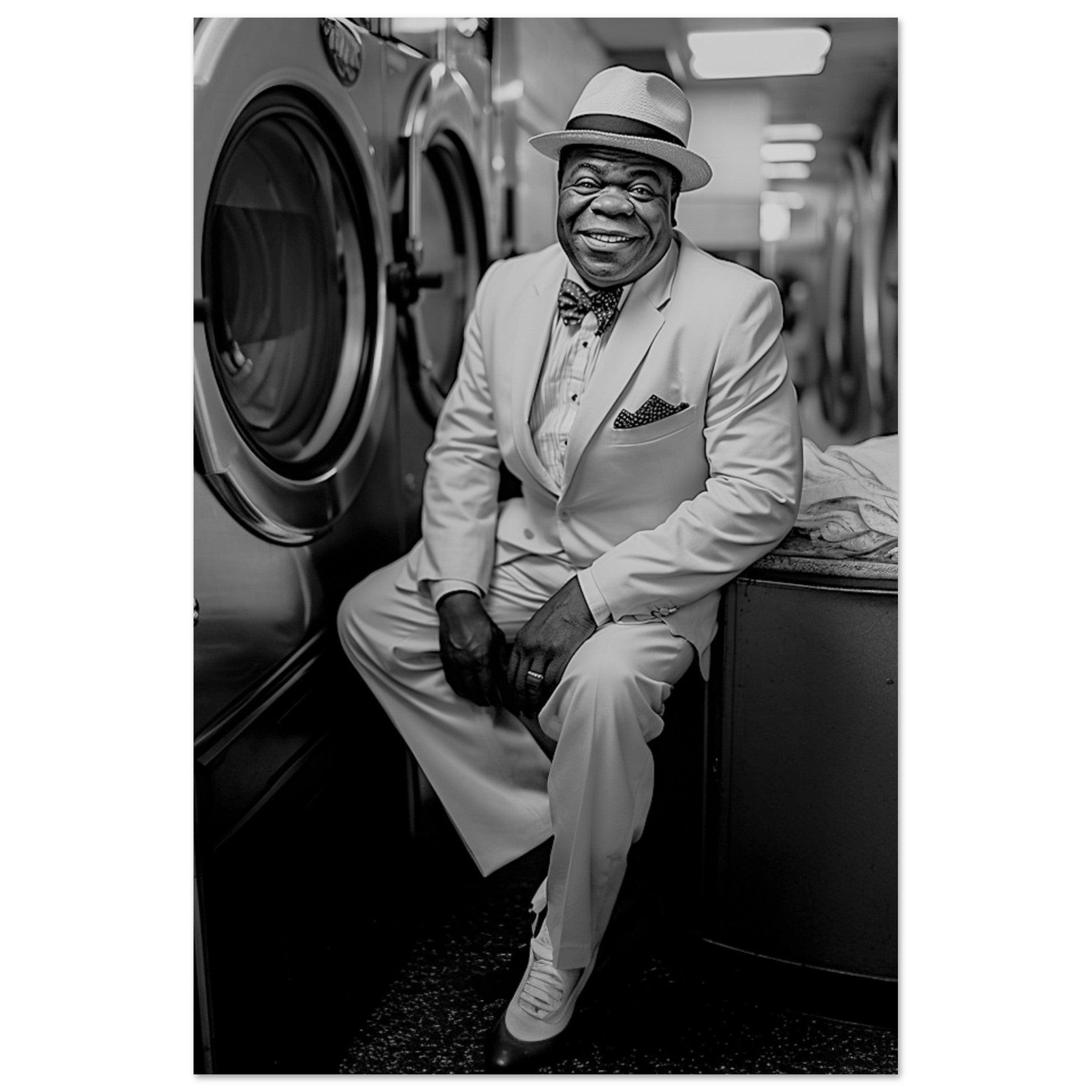 Laundry Day Louis Armstrong - Printree.ch AI, Andri Hofmann, Poster, Raumfahrt