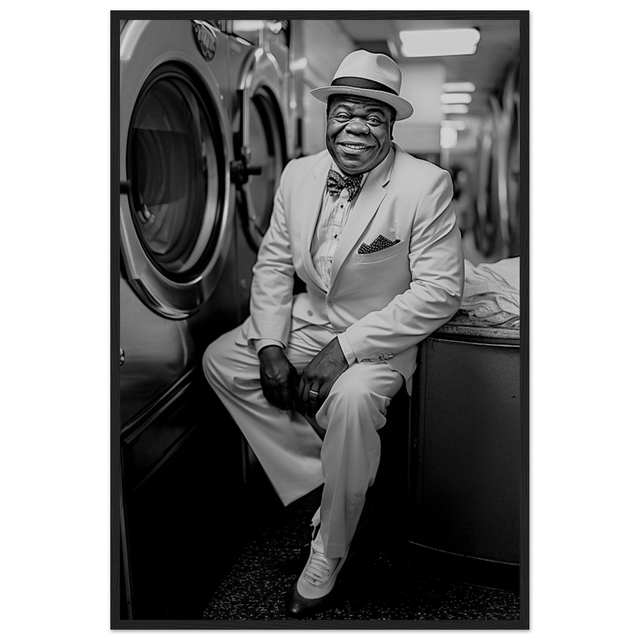 Laundry Day Louis Armstrong - Printree.ch AI, Andri Hofmann, Poster, Raumfahrt