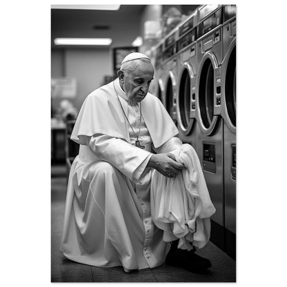 Laundry Day Pope Franziskus - Printree.ch AI, Andri Hofmann, Poster, Raumfahrt