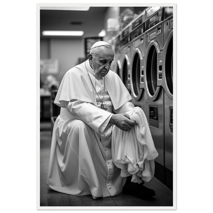 Laundry Day Pope Franziskus - Printree.ch AI, Andri Hofmann, Poster, Raumfahrt