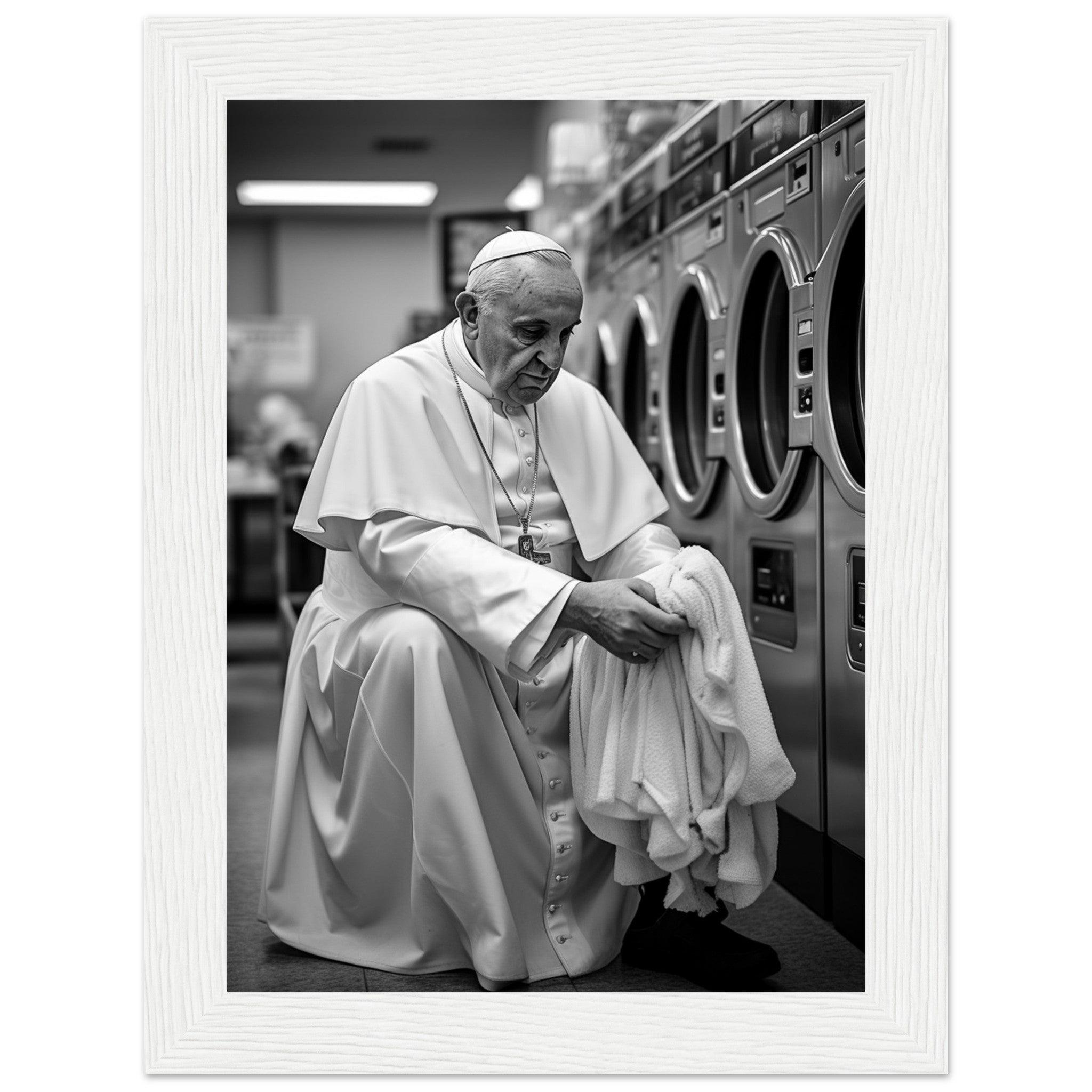 Laundry Day Pope Franziskus - Printree.ch AI, Andri Hofmann, Poster, Raumfahrt