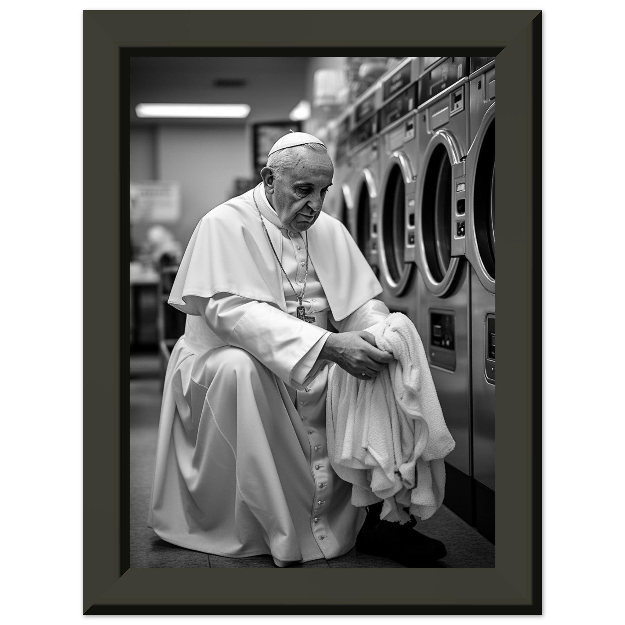 Laundry Day Pope Franziskus - Printree.ch AI, Andri Hofmann, Poster, Raumfahrt