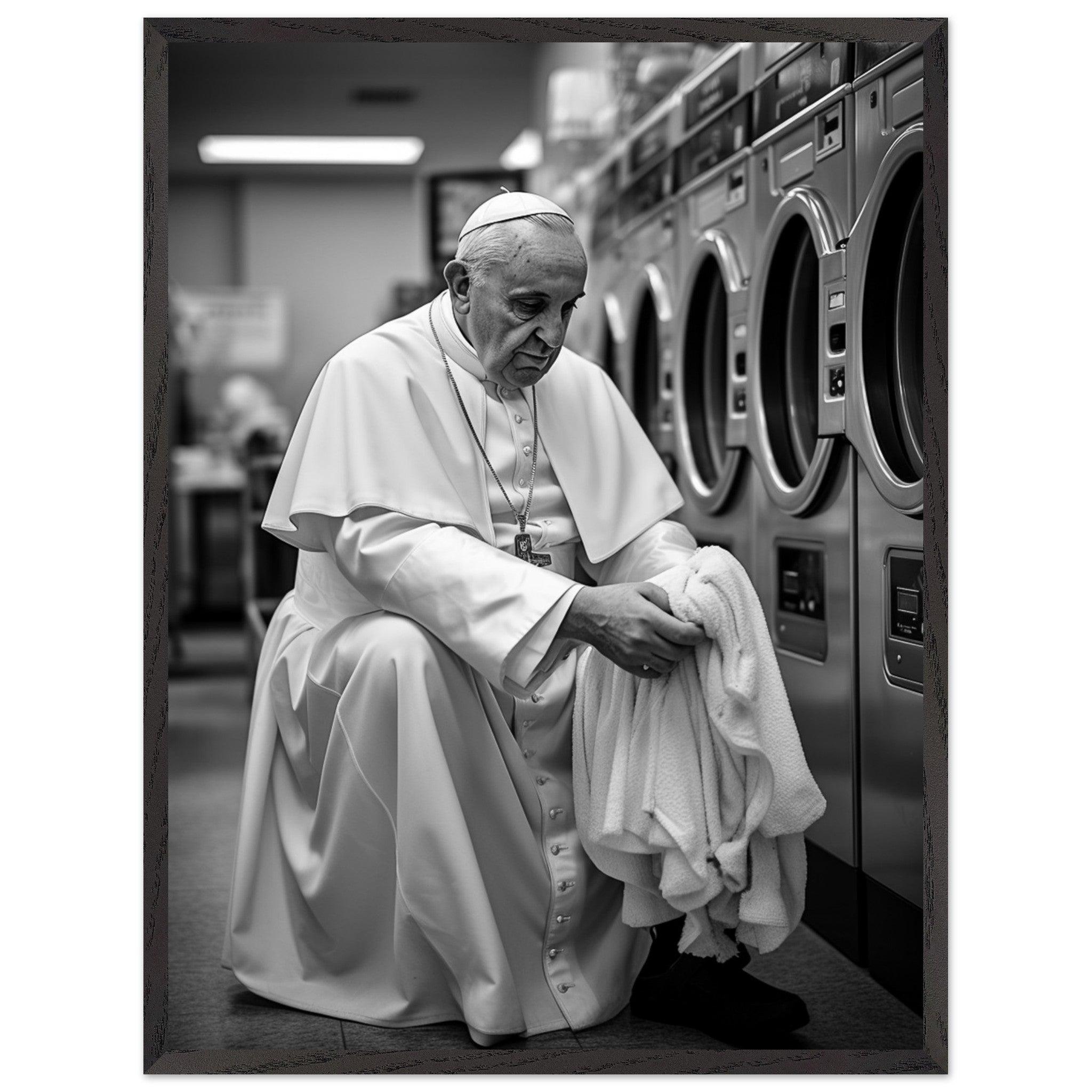 Laundry Day Pope Franziskus - Printree.ch AI, Andri Hofmann, Poster, Raumfahrt