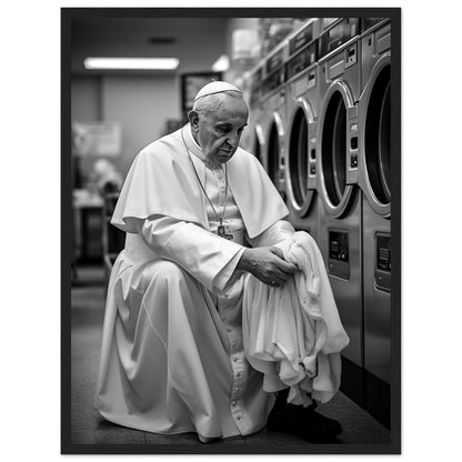 Laundry Day Pope Franziskus - Printree.ch AI, Andri Hofmann, Poster, Raumfahrt