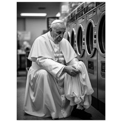 Laundry Day Pope Franziskus - Printree.ch AI, Andri Hofmann, Poster, Raumfahrt