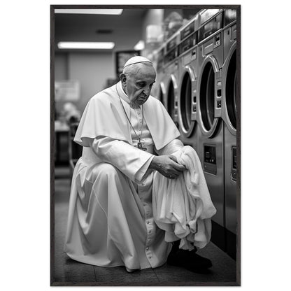 Laundry Day Pope Franziskus - Printree.ch AI, Andri Hofmann, Poster, Raumfahrt