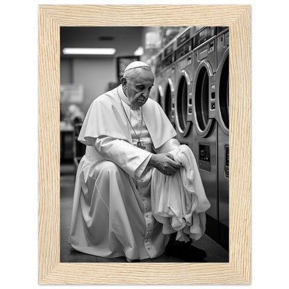 Laundry Day Pope Franziskus - Printree.ch AI, Andri Hofmann, Poster, Raumfahrt