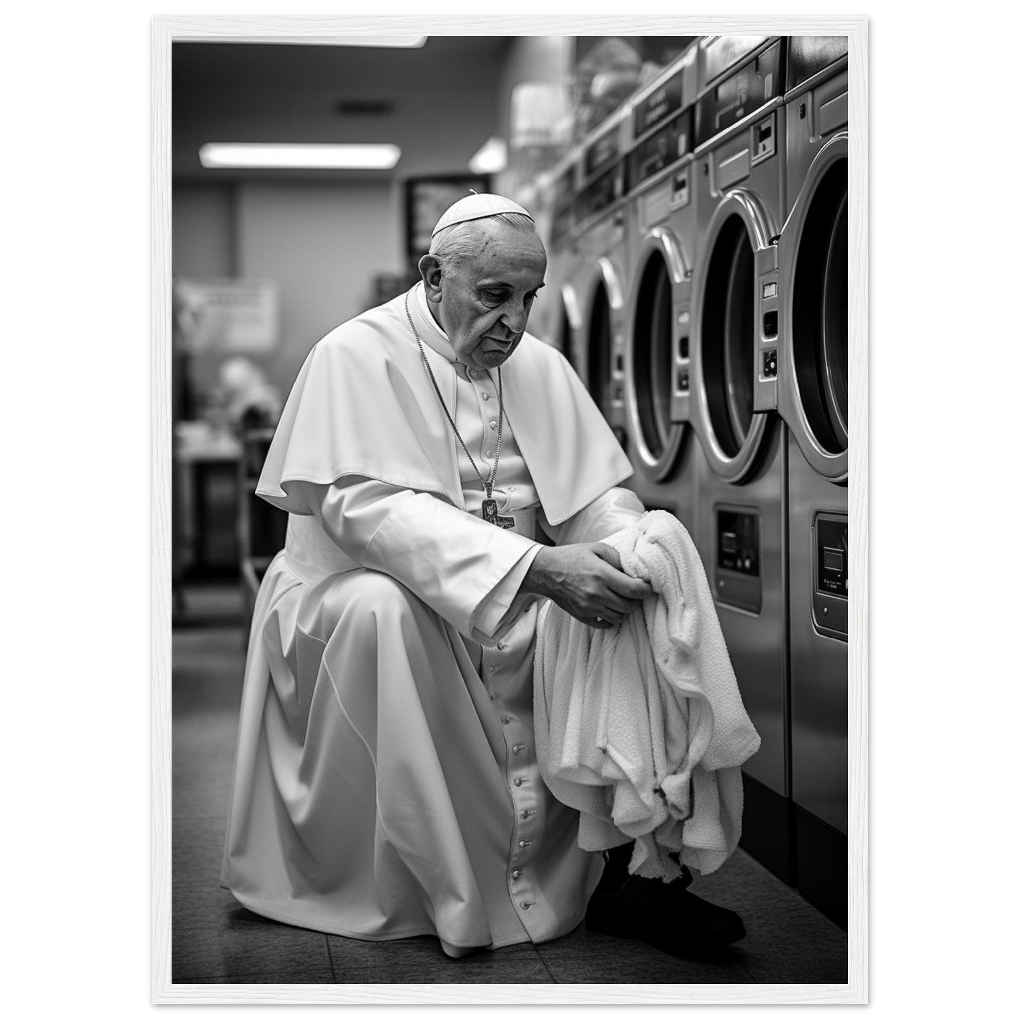 Laundry Day Pope Franziskus - Printree.ch AI, Andri Hofmann, Poster, Raumfahrt