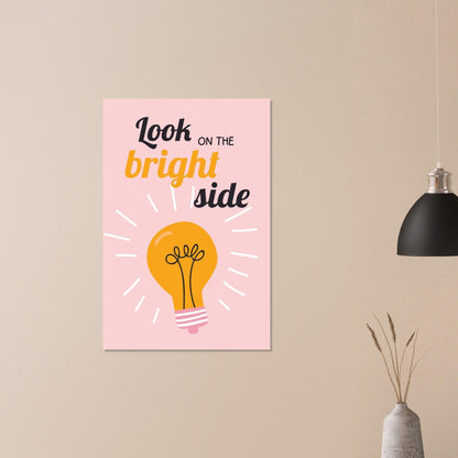 Look on the bright side - Fröhliche positive Poster - Printree.ch fröhlich, zeitgenössische kunst