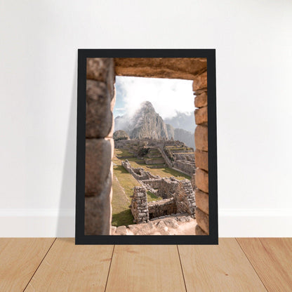 Machu Picchu Poster - Printree.ch Anden, Archäologie, Berglandschaft, Foto, Fotografie, Inka, Kultur, Machu Picchu, Peru, Reisen, Ruinen, Sehenswürdigkeit, unsplash, Wanderung, Weltwunder