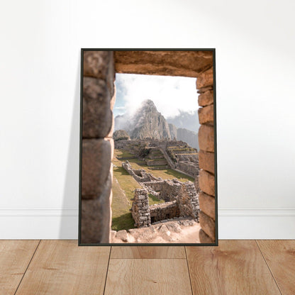 Machu Picchu Poster - Printree.ch Anden, Archäologie, Berglandschaft, Foto, Fotografie, Inka, Kultur, Machu Picchu, Peru, Reisen, Ruinen, Sehenswürdigkeit, unsplash, Wanderung, Weltwunder