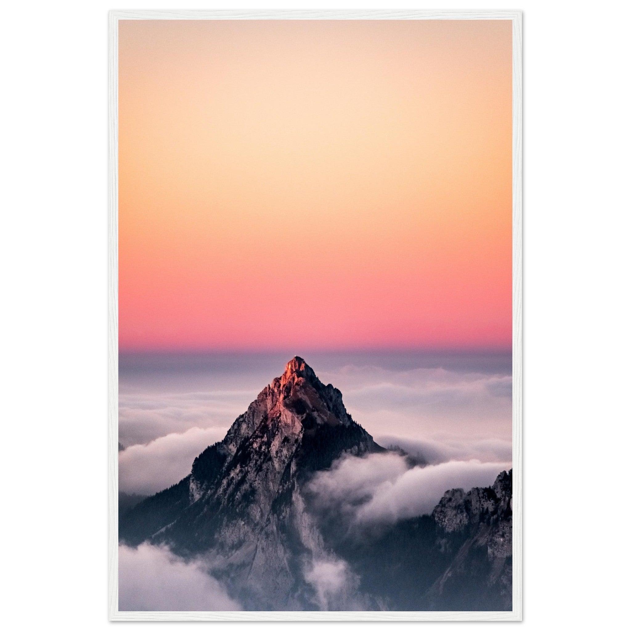 Majestätischer Bergblick aus der Luft - Printree.ch alpin, Unsplash