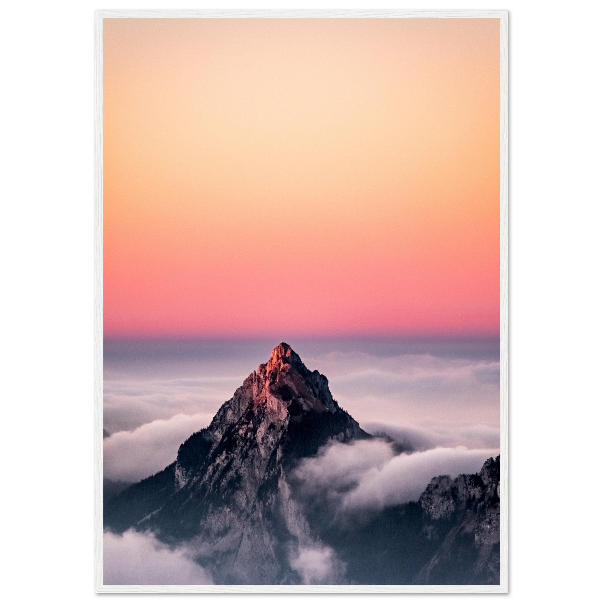 Majestätischer Bergblick aus der Luft - Printree.ch alpin, Unsplash