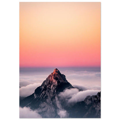 Majestätischer Bergblick aus der Luft - Printree.ch alpin, Unsplash