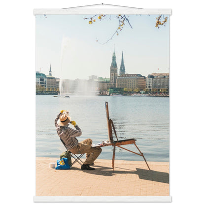 Maler an der Alster in Hamburg - Printree.ch Alster, Deutschland, Foto, Fotografie, Freiluftmalerei, Hamburg, kreative Kunst, Kunst, Künstler, Landschaftsmalerei, Maler, Malerei, Natur, Reisen, Stadtbild, unsplash