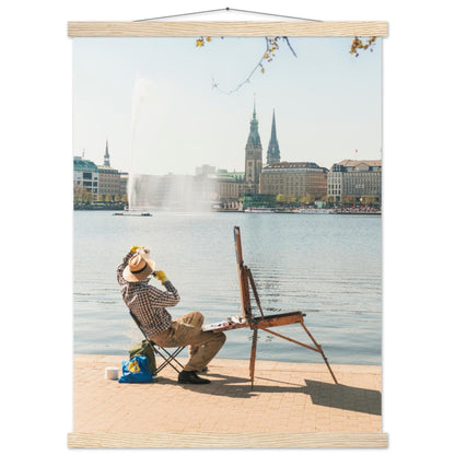 Maler an der Alster in Hamburg - Printree.ch Alster, Deutschland, Foto, Fotografie, Freiluftmalerei, Hamburg, kreative Kunst, Kunst, Künstler, Landschaftsmalerei, Maler, Malerei, Natur, Reisen, Stadtbild, unsplash