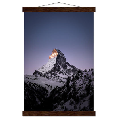 Matterhorn-Foto-Poster - Printree.ch Alpen, Berge, Berglandschaft, Foto, Fotografie, Gipfel, Matterhorn, Natur, Panorama, Schnee, Schweiz, unsplash, Winterlandschaft