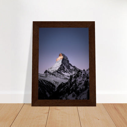 Matterhorn-Foto-Poster - Printree.ch Alpen, Berge, Berglandschaft, Foto, Fotografie, Gipfel, Matterhorn, Natur, Panorama, Schnee, Schweiz, unsplash, Winterlandschaft