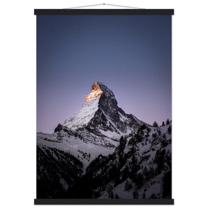 Matterhorn-Foto-Poster - Printree.ch Alpen, Berge, Berglandschaft, Foto, Fotografie, Gipfel, Matterhorn, Natur, Panorama, Schnee, Schweiz, unsplash, Winterlandschaft