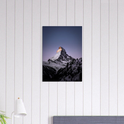 Matterhorn-Foto-Poster - Printree.ch Alpen, Berge, Berglandschaft, Foto, Fotografie, Gipfel, Matterhorn, Natur, Panorama, Schnee, Schweiz, unsplash, Winterlandschaft