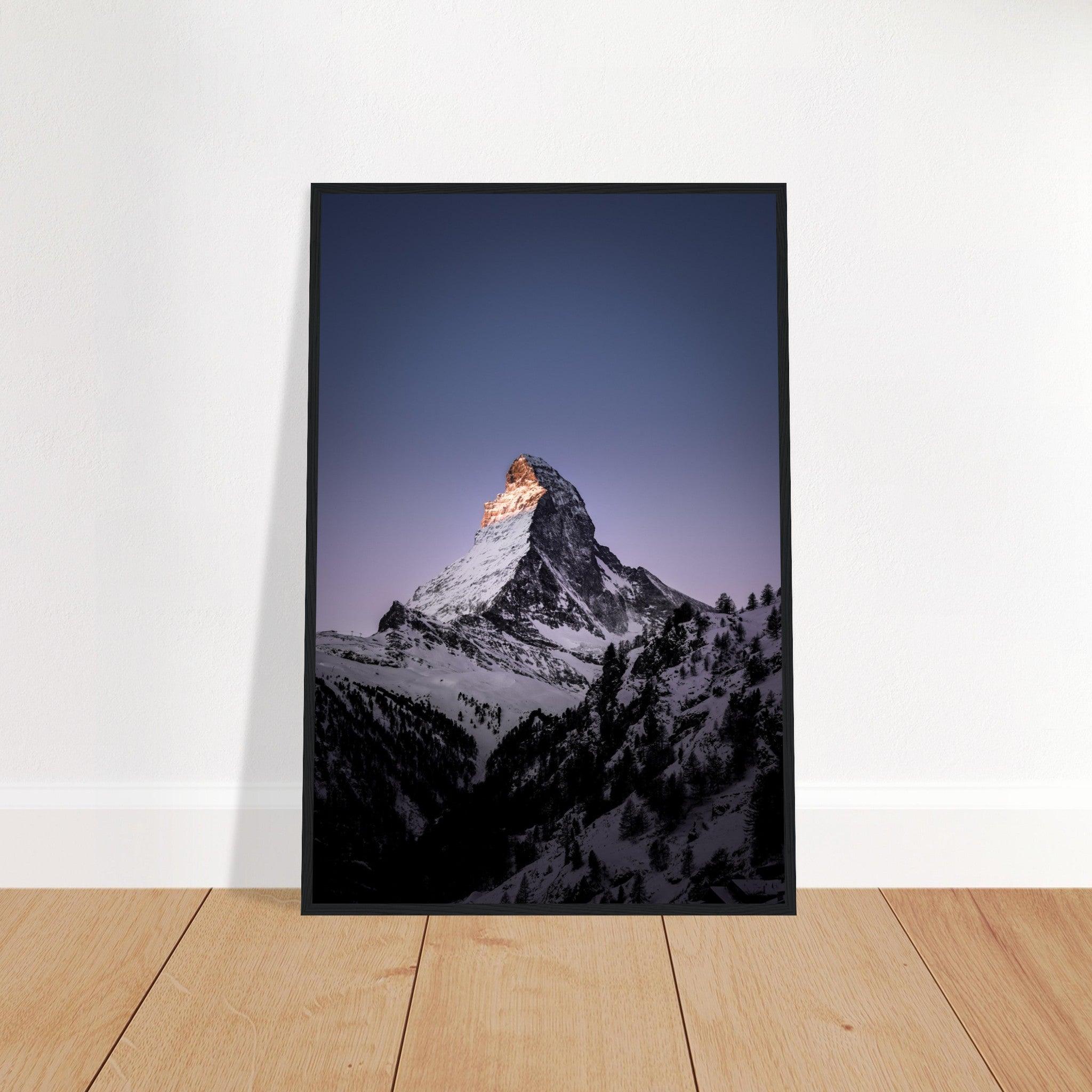 Matterhorn-Foto-Poster - Printree.ch Alpen, Berge, Berglandschaft, Foto, Fotografie, Gipfel, Matterhorn, Natur, Panorama, Schnee, Schweiz, unsplash, Winterlandschaft