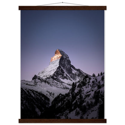 Matterhorn-Foto-Poster - Printree.ch Alpen, Berge, Berglandschaft, Foto, Fotografie, Gipfel, Matterhorn, Natur, Panorama, Schnee, Schweiz, unsplash, Winterlandschaft