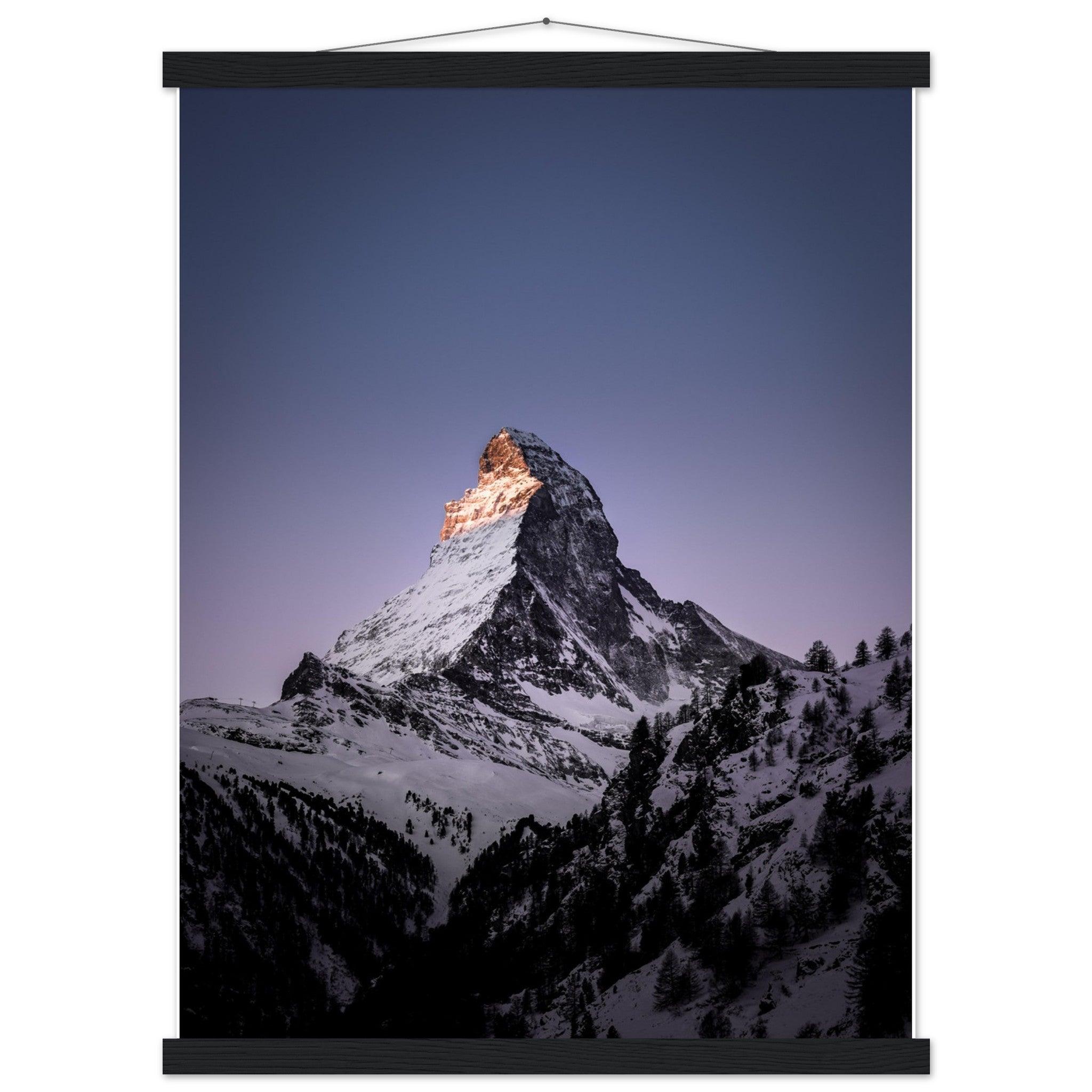 Matterhorn-Foto-Poster - Printree.ch Alpen, Berge, Berglandschaft, Foto, Fotografie, Gipfel, Matterhorn, Natur, Panorama, Schnee, Schweiz, unsplash, Winterlandschaft