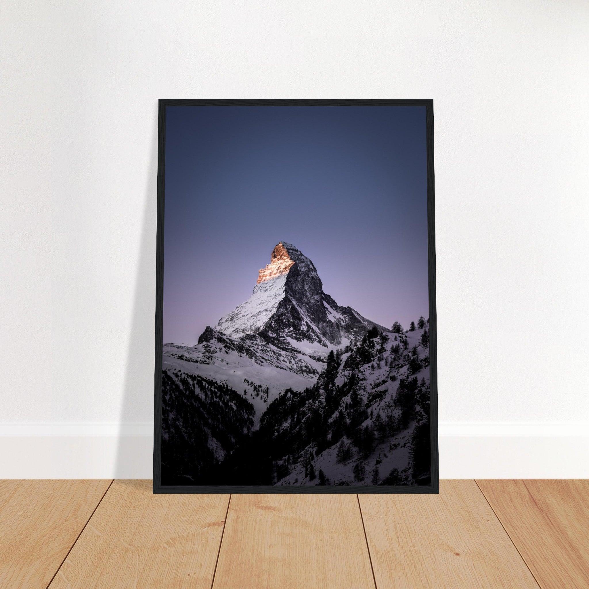 Matterhorn-Foto-Poster - Printree.ch Alpen, Berge, Berglandschaft, Foto, Fotografie, Gipfel, Matterhorn, Natur, Panorama, Schnee, Schweiz, unsplash, Winterlandschaft