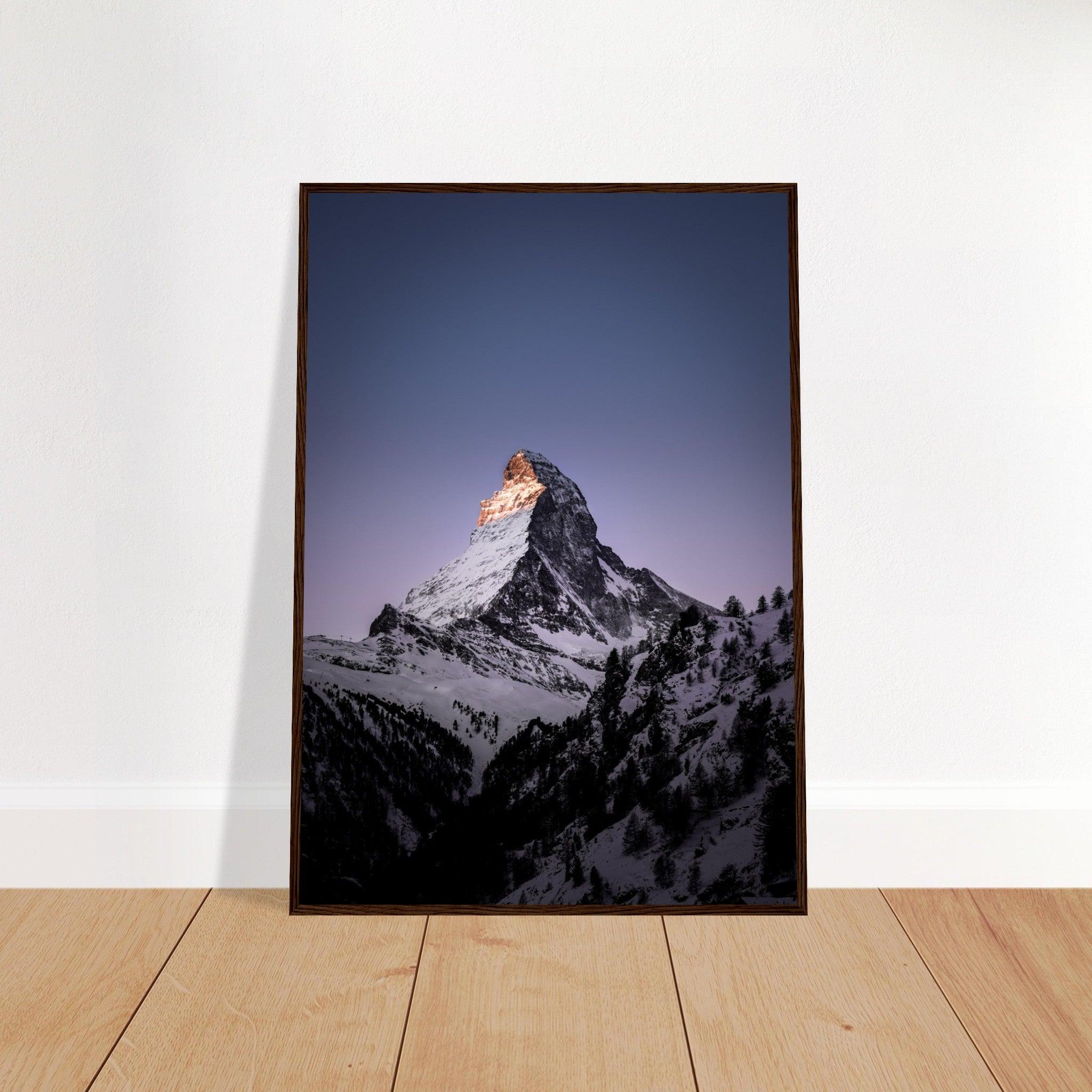 Matterhorn-Foto-Poster - Printree.ch Alpen, Berge, Berglandschaft, Foto, Fotografie, Gipfel, Matterhorn, Natur, Panorama, Schnee, Schweiz, unsplash, Winterlandschaft