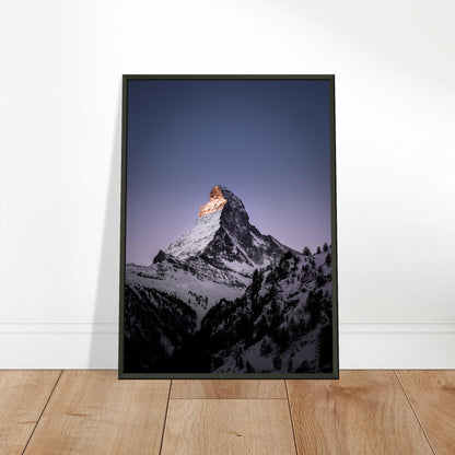 Matterhorn-Foto-Poster - Printree.ch Alpen, Berge, Berglandschaft, Foto, Fotografie, Gipfel, Matterhorn, Natur, Panorama, Schnee, Schweiz, unsplash, Winterlandschaft