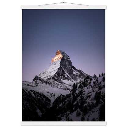 Matterhorn-Foto-Poster - Printree.ch Alpen, Berge, Berglandschaft, Foto, Fotografie, Gipfel, Matterhorn, Natur, Panorama, Schnee, Schweiz, unsplash, Winterlandschaft