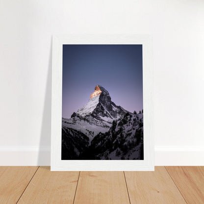 Matterhorn-Foto-Poster - Printree.ch Alpen, Berge, Berglandschaft, Foto, Fotografie, Gipfel, Matterhorn, Natur, Panorama, Schnee, Schweiz, unsplash, Winterlandschaft