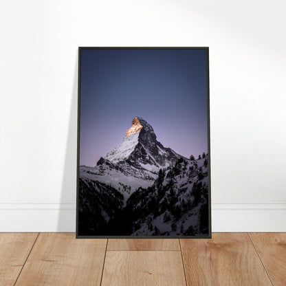 Matterhorn-Foto-Poster - Printree.ch Alpen, Berge, Berglandschaft, Foto, Fotografie, Gipfel, Matterhorn, Natur, Panorama, Schnee, Schweiz, unsplash, Winterlandschaft