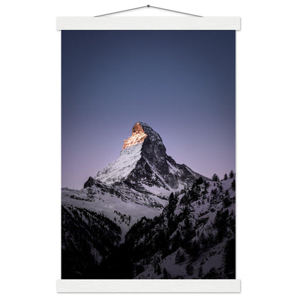 Matterhorn-Foto-Poster - Printree.ch Alpen, Berge, Berglandschaft, Foto, Fotografie, Gipfel, Matterhorn, Natur, Panorama, Schnee, Schweiz, unsplash, Winterlandschaft