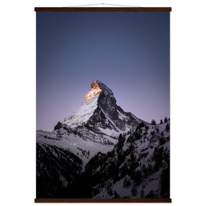 Matterhorn-Foto-Poster - Printree.ch Alpen, Berge, Berglandschaft, Foto, Fotografie, Gipfel, Matterhorn, Natur, Panorama, Schnee, Schweiz, unsplash, Winterlandschaft