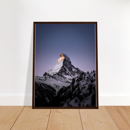 Matterhorn-Foto-Poster - Printree.ch Alpen, Berge, Berglandschaft, Foto, Fotografie, Gipfel, Matterhorn, Natur, Panorama, Schnee, Schweiz, unsplash, Winterlandschaft