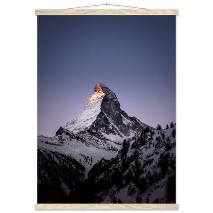 Matterhorn-Foto-Poster - Printree.ch Alpen, Berge, Berglandschaft, Foto, Fotografie, Gipfel, Matterhorn, Natur, Panorama, Schnee, Schweiz, unsplash, Winterlandschaft