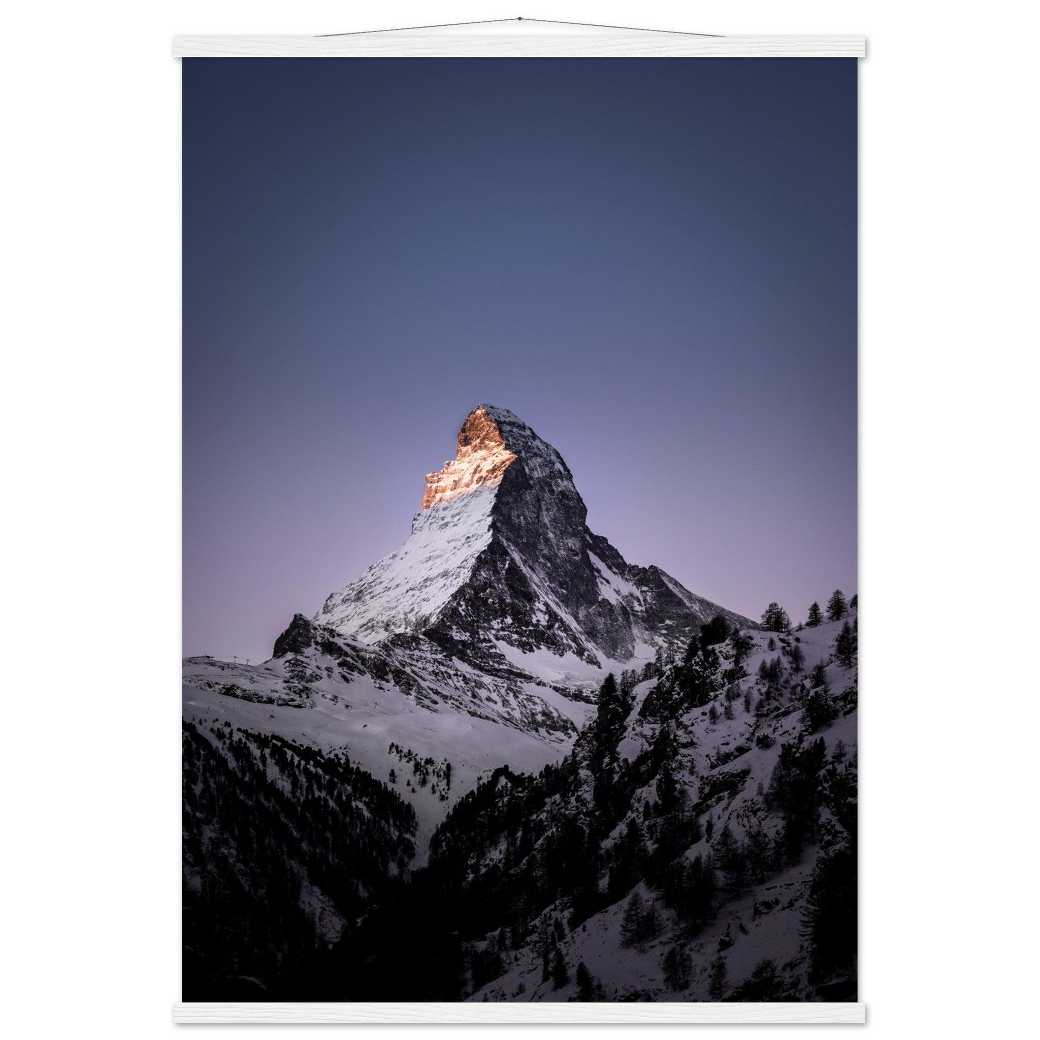 Matterhorn-Foto-Poster - Printree.ch Alpen, Berge, Berglandschaft, Foto, Fotografie, Gipfel, Matterhorn, Natur, Panorama, Schnee, Schweiz, unsplash, Winterlandschaft