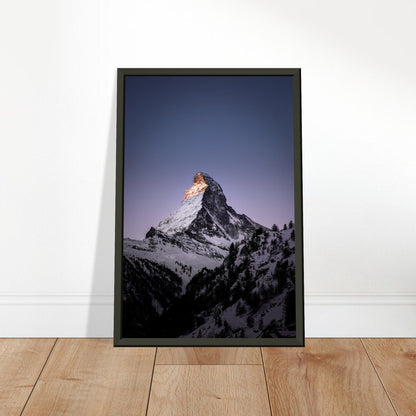 Matterhorn-Foto-Poster - Printree.ch Alpen, Berge, Berglandschaft, Foto, Fotografie, Gipfel, Matterhorn, Natur, Panorama, Schnee, Schweiz, unsplash, Winterlandschaft